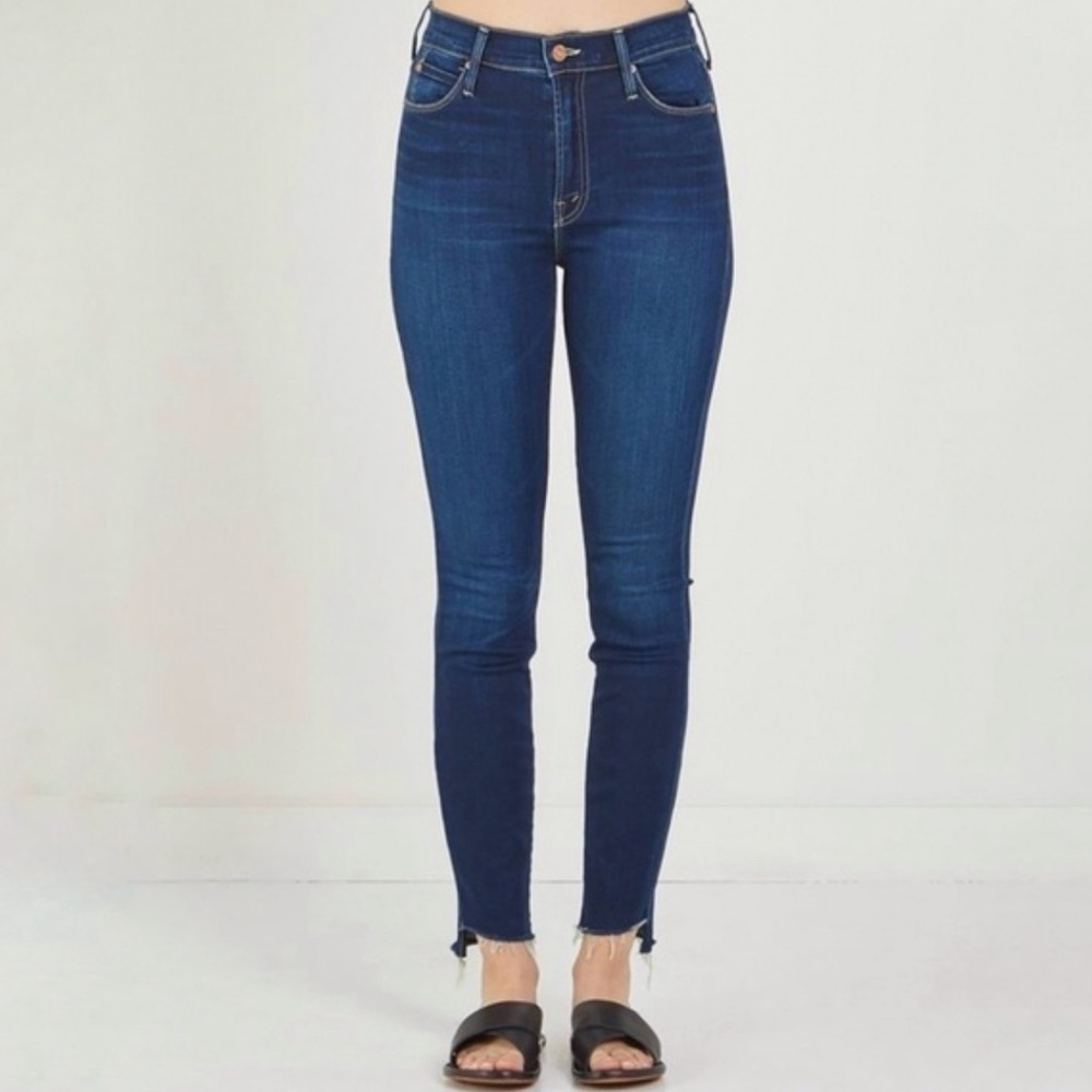 Mother Stunner Zip Ankle Step Fray in After Hours!